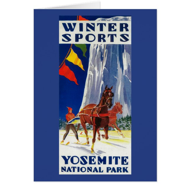 Winter Sports at Yosemite PosterYosemite, CA (Front)
