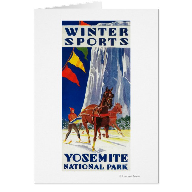 Winter Sports at Yosemite PosterYosemite, CA (Front)
