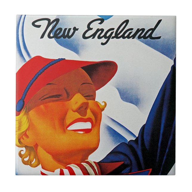 Winter Sports in New England Tile (Front)