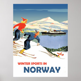 Winter Sports in Norway Poster
