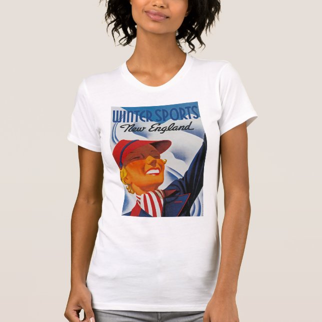 Winter Sports New England T-Shirt (Front)