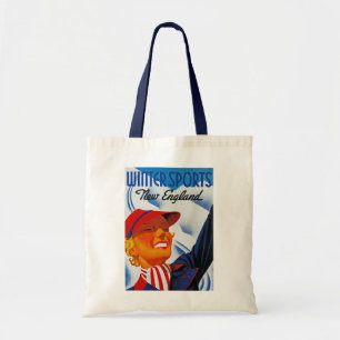 Winter Sports New England Tote Bag
