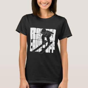 Winter Sports Nordic Ski Jumping Ready For Take-of T-Shirt