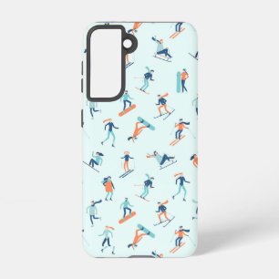 Winter Sports Pattern Samsung Galaxy Case