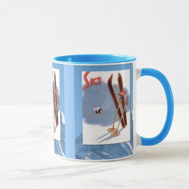 Winter sports - Ski stuff Mug (Right)
