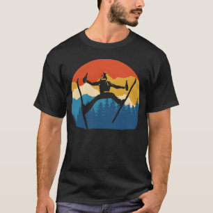 Winter sports skier skiing funny winter sport snow T-Shirt