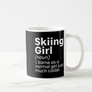 Winter Sports Skiing Girls Funny Definition Player Coffee Mug