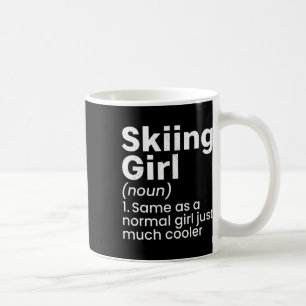 Winter Sports Skiing Girls Funny Definition Player Coffee Mug