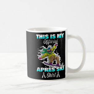 Winter Sports Skiing Pig Snowboard This Is My Apre Coffee Mug