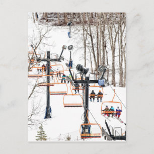 Winter Sports Skiing Postcard