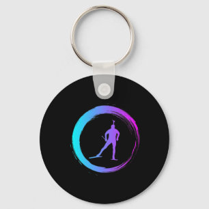 Winter Sports Winter Season Biathlon Key Ring