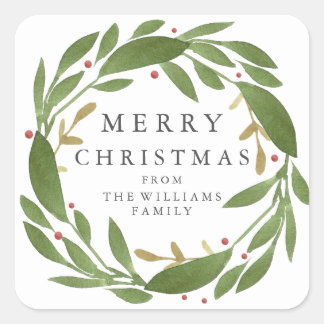 Winter Sprigs Christmas Sticker