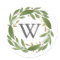 Winter Sprigs Monogrammed Christmas Sticker