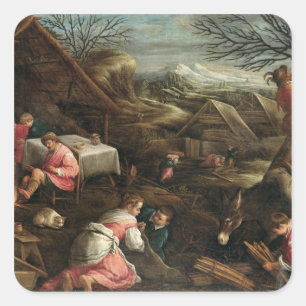 Winter Square Sticker