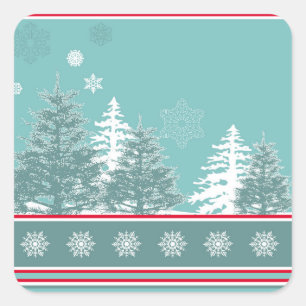 Winter Square Sticker