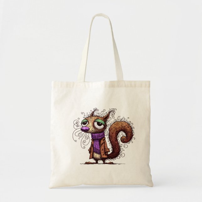 Winter Squirrel Tote Bag (Front)