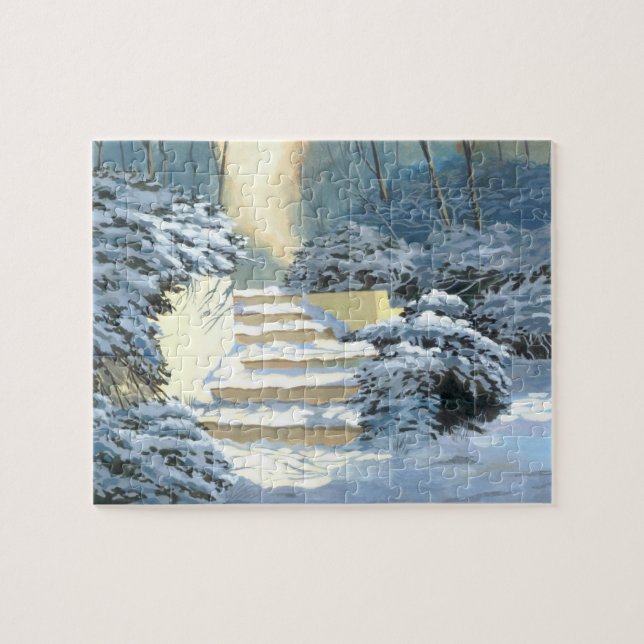 Winter Stairs Jigsaw Puzzle (Horizontal)