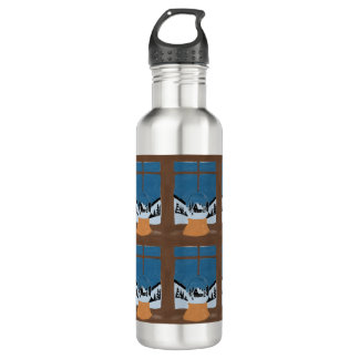 Winter Steel Water Bottle - Snow Globe