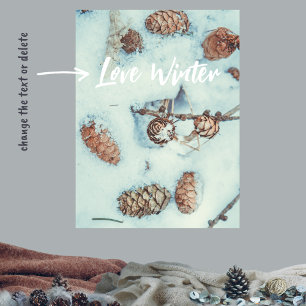 Winter still life poster