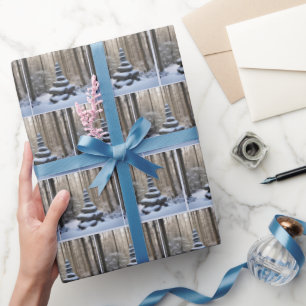 Winter Stone Cairn Wrapping Paper