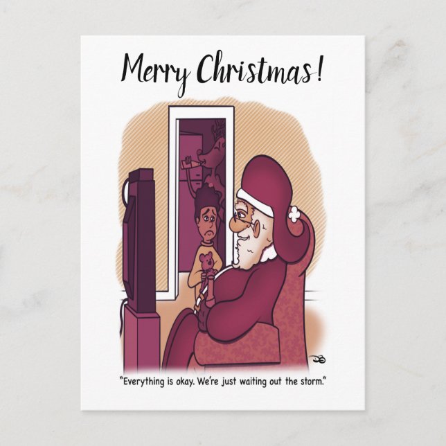 Winter Storm Holiday Post Card  (Front)