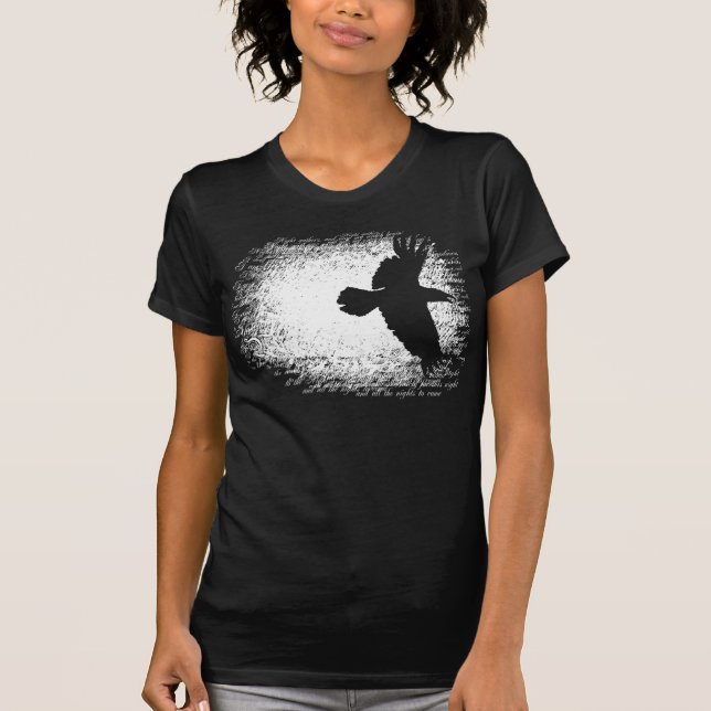 Winter Storm Raven White II T-Shirt (Front)