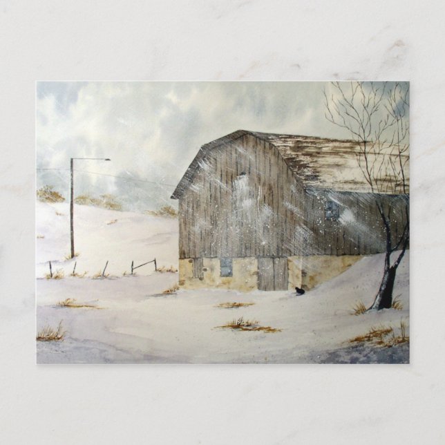 Winter Storm Warning Postcard (Front)