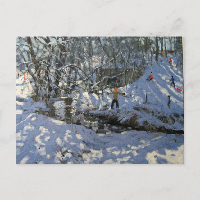 Winter Stream Derbyshire Postcard (Front)