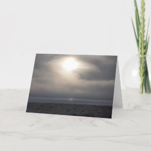 Winter Sun Greeting Card