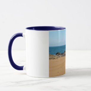 Winter sun, sea and sand mug