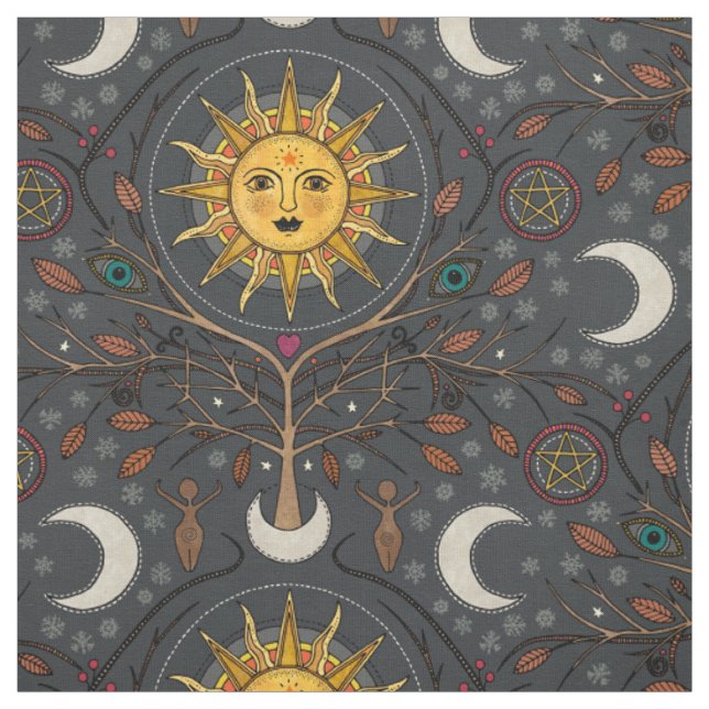 winter sun soft black fabric (Swatch)