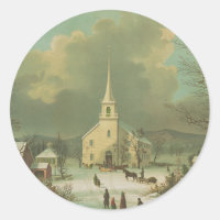 Winter Sunday in olden times