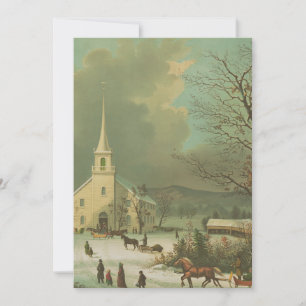 Winter Sunday in olden times Invitation