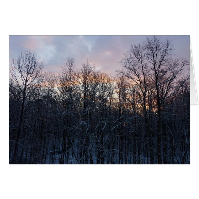 Winter Sunrise I Pastel Nature Landscape (Front Horizontal)