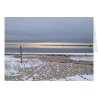 winter sunrise over the bay