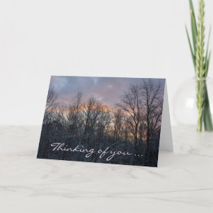 Winter Sunrise Thinking of You Card