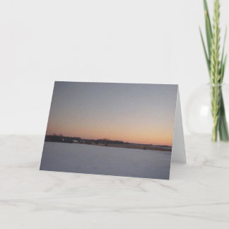 Winter Sunset # 1 Card