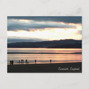 Winter Sunset at Exmouth Postcard
