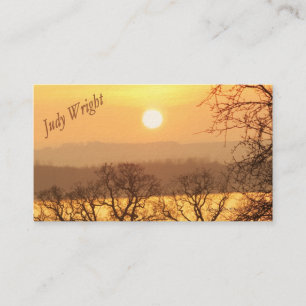 Winter Sunset Business Card