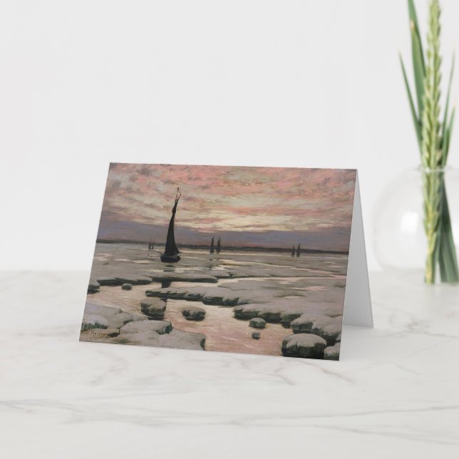 Winter Sunset  Card (Front)