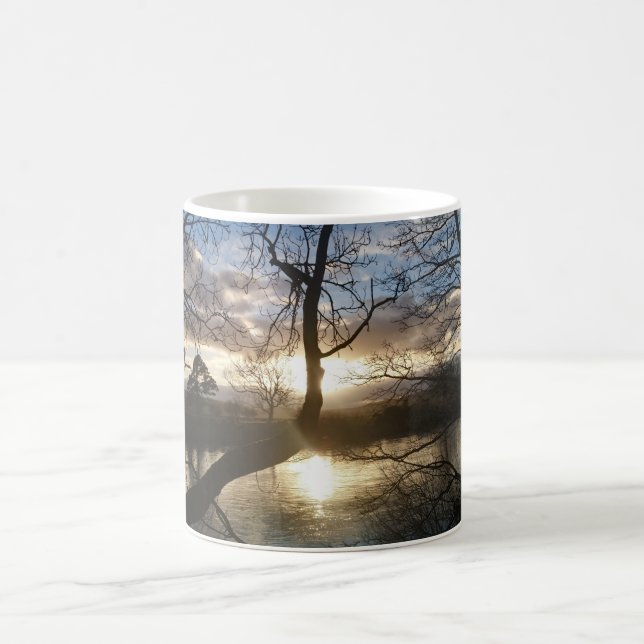 Winter Sunset . Coffee Mug (Center)