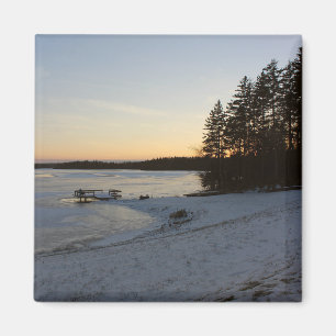 Winter Sunset Magnet