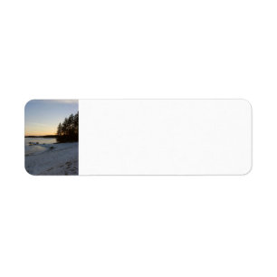 Winter Sunset Return Address Label