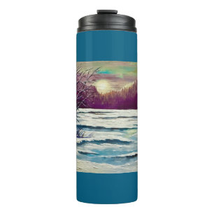 Winter Sunset Thermal Tumbler