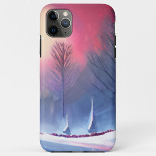 Winter Sunset with Snow-Covered Trees iPhone 11 Pro Max Case