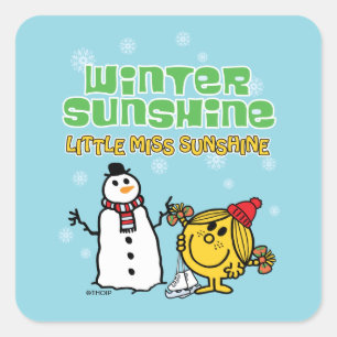 Winter Sunshine Square Sticker
