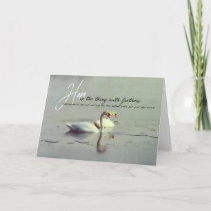 WINTER SWANS Greeting Card