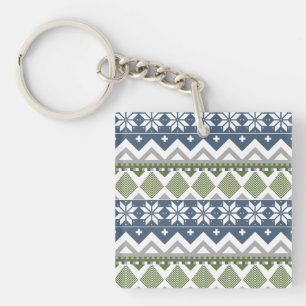 Winter Sweater Acrylic Keychain