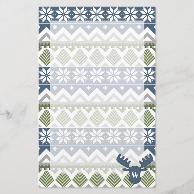 Winter Sweater Stationery (Front)