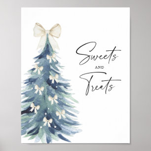 Winter sweets and treats baby shower poster